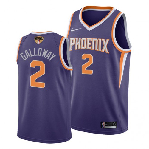 Nike Phoenix Suns #2 Langston Galloway Youth 2021 NBA Finals Bound Swingman Icon Edition Jersey Purple Youth->phoenix suns->NBA Jersey