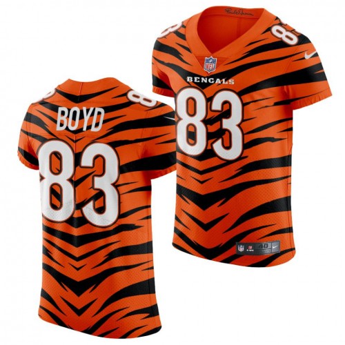 Nike Cincinnati Bengals #83 Tyler Boyd Men’s 2021-22 Orange City Edition Elite NFL Jersey Men’s->cincinnati bengals->NFL Jersey