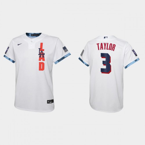 Los Angeles Los Angeles Dodgers #3 Chris Taylor Youth 2021 Mlb All Star Game White Jersey Youth->los angeles dodgers->MLB Jersey