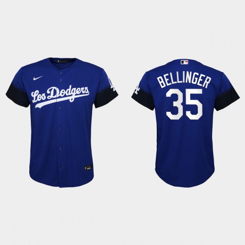Los Angeles Los Angeles Dodgers #35 Cody Bellinger Nike Youth 2021 City Connect MLB Jersey Royal Youth->women mlb jersey->Women Jersey