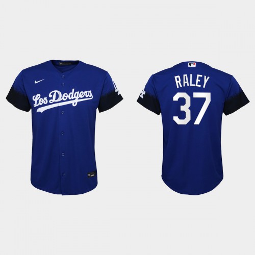 Los Angeles Los Angeles Dodgers #37 Luke Raley Nike Youth 2021 City Connect MLB Jersey Royal Youth->los angeles dodgers->MLB Jersey
