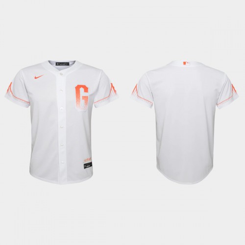 San Francisco San Francisco Giants Youth 2021 City Connect White Jersey Youth->seattle mariners->MLB Jersey