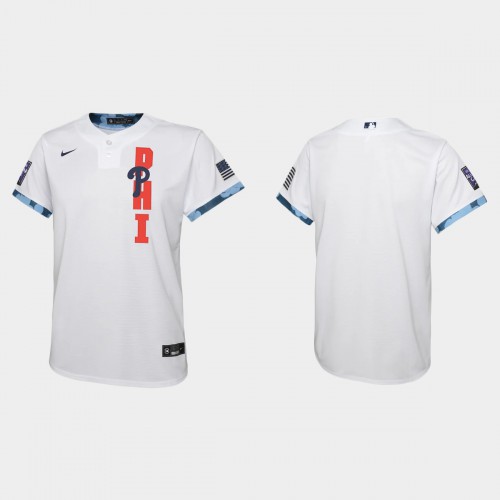 Philadelphia Philadelphia Phillies Youth 2021 Mlb All Star Game White Jersey Youth->youth mlb jersey->Youth Jersey