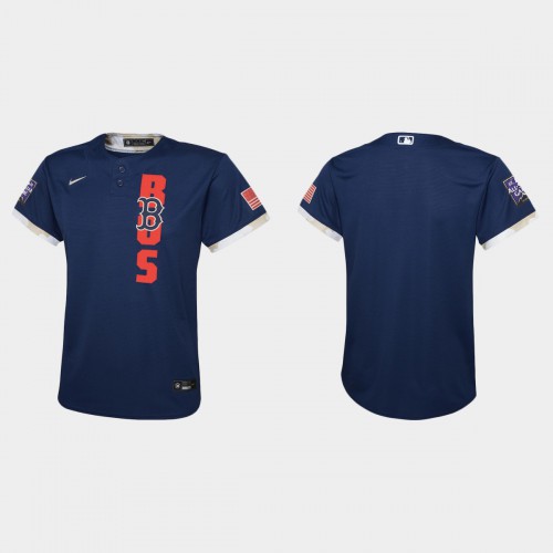 Boston Boston Red Sox Youth 2021 Mlb All Star Game Navy Jersey Youth->brooklyn nets->NBA Jersey