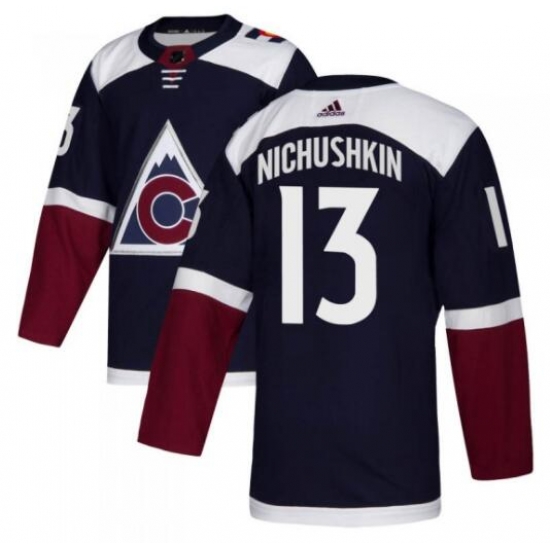 Men Colorado Avalanche #13 Valerie Nichushkin Blue Stitched adidas NHL Jersey->colorado avalanche->NHL Jersey
