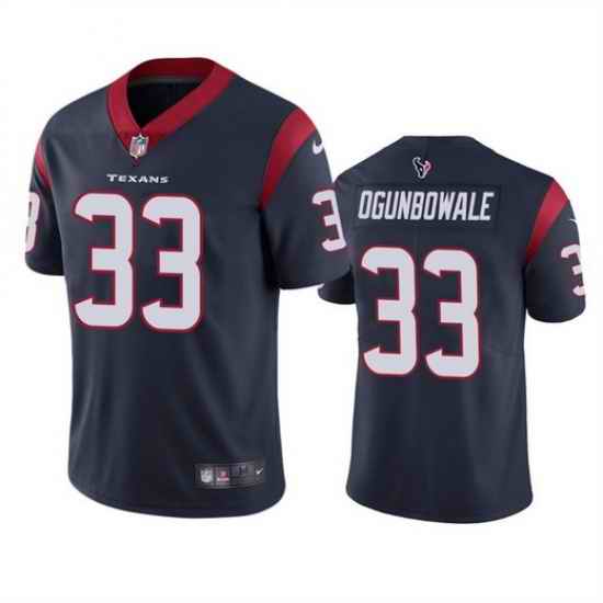Men Houston Texans #33 Dare Ogunbowale Navy Vapor Untouchable Limited Stitched Jersey->houston texans->NFL Jersey