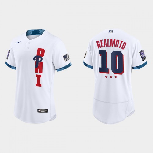Philadelphia Philadelphia Phillies #10 JT Realmuto 2021 Mlb All Star Game Authentic White Jersey Men’s->youth mlb jersey->Youth Jersey