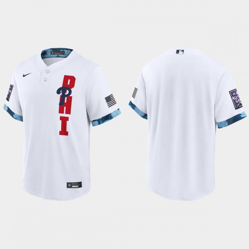 Philadelphia Philadelphia Phillies 2021 Mlb All Star Game Fan’s Version White Jersey Men’s->phoenix suns->NBA Jersey
