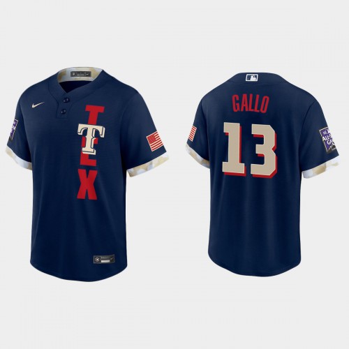 Texas Texas Rangers #13 Joey Gallo 2021 Mlb All Star Game Fan’s Version Navy Jersey Men’s->texas rangers->MLB Jersey