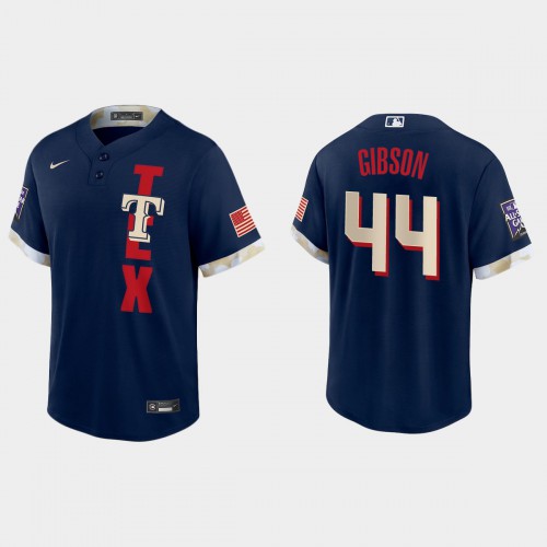 Texas Texas Rangers #44 Kyle Gibson 2021 Mlb All Star Game Fan’s Version Navy Jersey Men’s->texas rangers->MLB Jersey