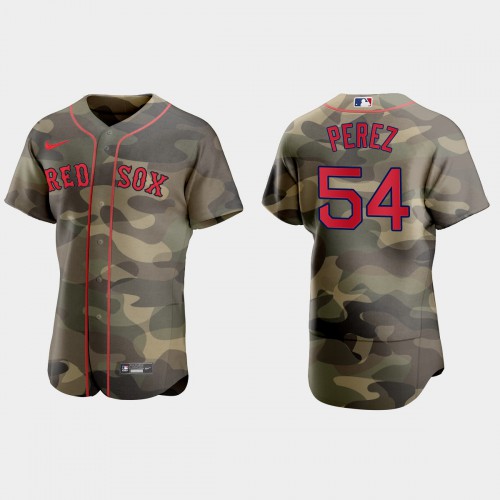 Boston Boston Red Sox #54 Martin Perez Men’s Nike 2021 Armed Forces Day Authentic MLB Jersey -Camo Men’s->boston red sox->MLB Jersey
