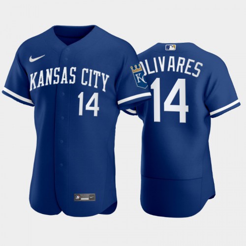 Kansas City Kansas City Royals #14 Edward Olivares Men’s Nike Authentic 2022 Royal Blue Jersey Men’s->women mlb jersey->Women Jersey