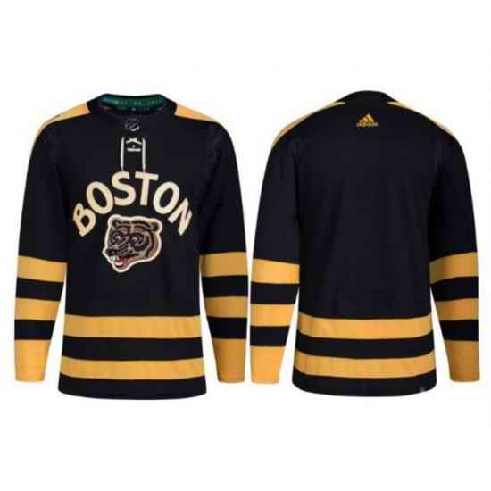 Men Boston Bruins Blank Black Classic Primegreen Stitched Jersey->boston bruins->NHL Jersey