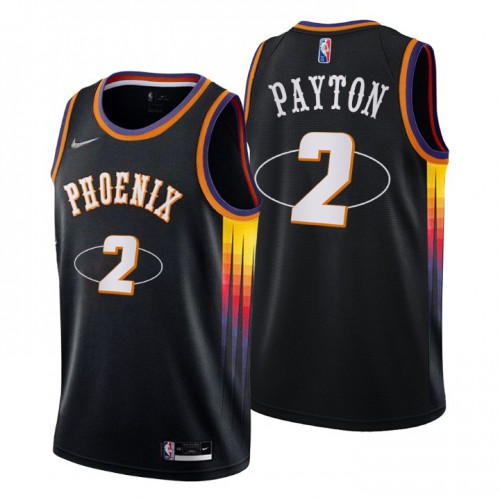 Phoenix Phoenix Suns #2 Elfrid Payton Men’s Nike Black 2021/22 Swingman NBA Jersey – City Edition Men’s->phoenix suns->NBA Jersey