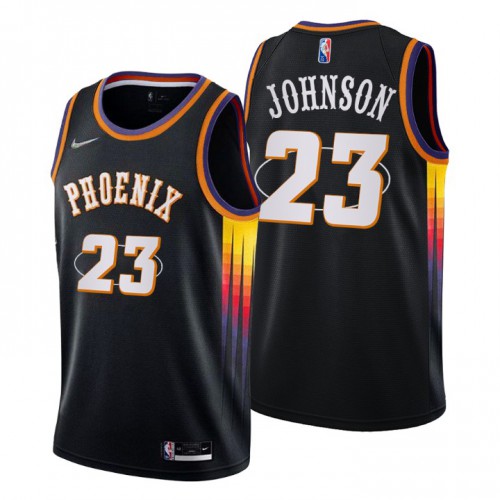 Phoenix Phoenix Suns #23 Cameron Johnson Men’s Nike Black 2021/22 Swingman NBA Jersey – City Edition Men’s->phoenix suns->NBA Jersey