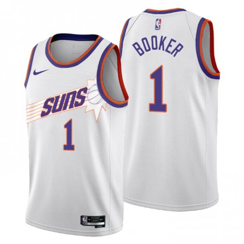 Nike Phoenix Suns #1 Devin Booker Men’s 2022-23 City Edition NBA Jersey – Cherry Blossom White Men’s->phoenix suns->NBA Jersey