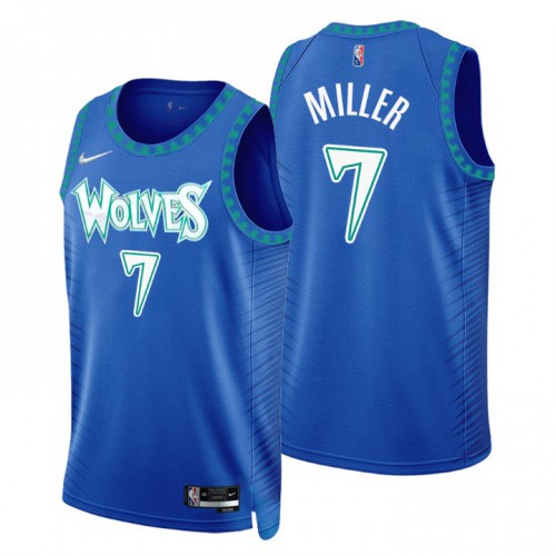 Minnesota Minnesota Timberwolves #7 Isaiah Miller Men’s Nike Royal 2021/22 Swingman NBA Jersey – City Edition Men’s->minnesota timberwolves->NBA Jersey