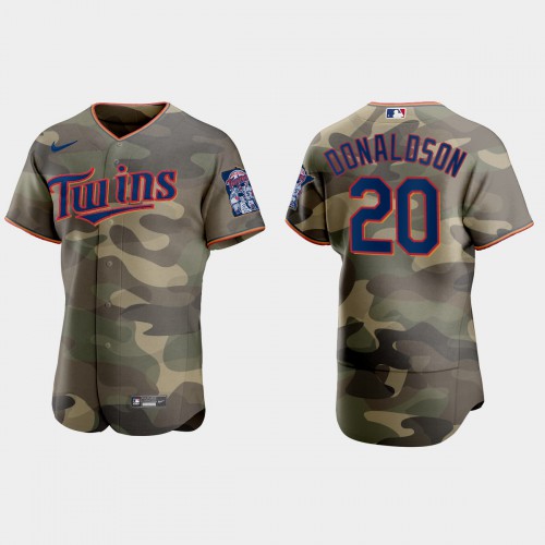 Minnesota Minnesota Twins #20 Josh Donaldson Men’s Nike 2021 Armed Forces Day Authentic MLB Jersey -Camo Men’s->minnesota twins->MLB Jersey