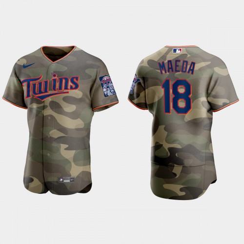 Minnesota Minnesota Twins #18 Kenta Maeda Men’s Nike 2021 Armed Forces Day Authentic MLB Jersey -Camo Men’s->minnesota twins->MLB Jersey