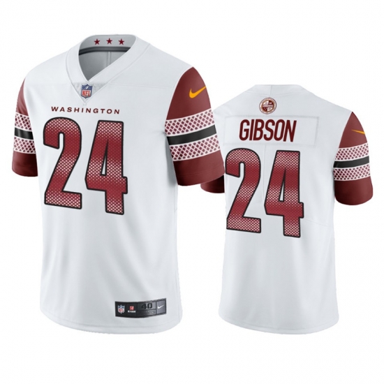 Men Washington Commanders #24 Antonio Gibson 2022 Burgundy Game Stitched Jersey White->texas longhorns->NCAA Jersey