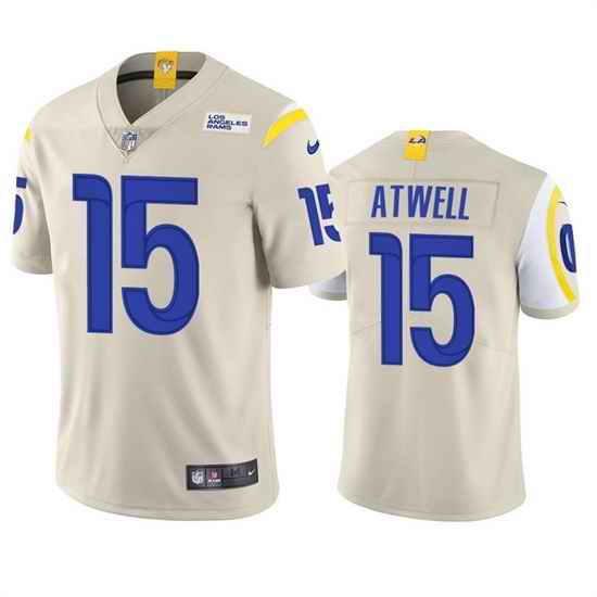 Men Los Angeles Rams #15 Tutu Atwell Bone Vapor Untouchable Limited Stitched Football Jersey->los angeles rams->NFL Jersey
