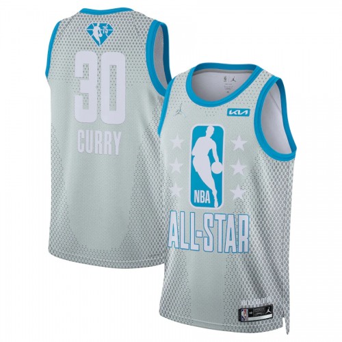Golden State Warriors #30 Stephen Curry Jordan Brand 2022 NBA All-Star Game Swingman Jersey – Gray Men’s->youth nba jersey->Youth Jersey