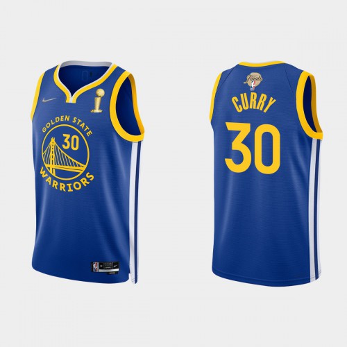 Golden State Golden State Warriors #30 Stephen Curry Men’s Nike Blue 2021-22 NBA Finals Champions Swingman Jersey Men’s->golden state warriors->NBA Jersey