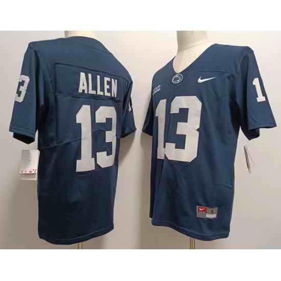 Men Penn State Nittany Lions #13 Kaytron Allen Navy Blue College Football Jersey->penn state nittany lions->NCAA Jersey