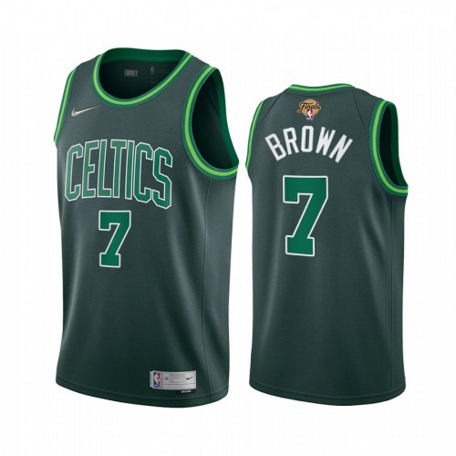 Nike Boston Celtics #7 Jaylen Brown Green Swingman Women’s 2022 NBA Finals Earned Edition Jersey Womens->women nba jersey->Women Jersey