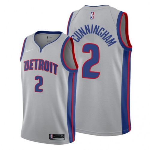 Detroit Detroit Pistons #2 Cade Cunningham Women’s Gray Jersey 2021 NB.1 Womens->detroit pistons->NBA Jersey