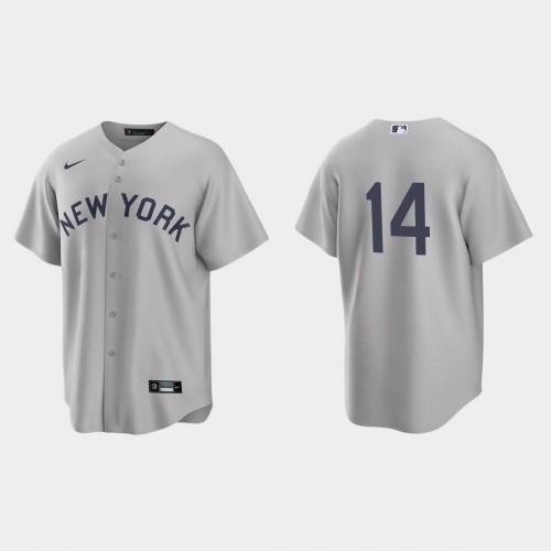 New York New York Yankees #14 Tyler Wade Men’s Nike Gray 2021 Field of Dreams Game MLB Jersey Men’s->new york mets->MLB Jersey