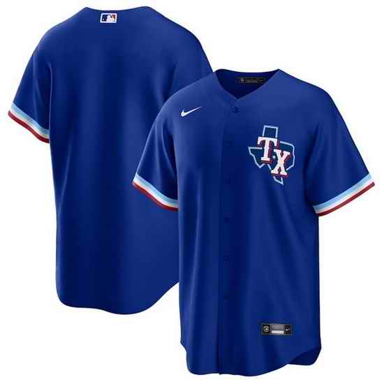 Men Texas Rangers Blank Royal Stitched Baseball Jersey->texas rangers->MLB Jersey