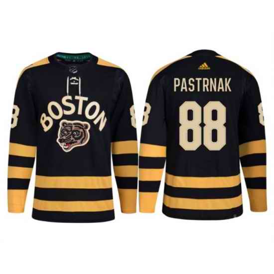 Men Boston Bruins #88 David Pastrnak Black Classic Primegreen Stitched Jersey->boston bruins->NHL Jersey