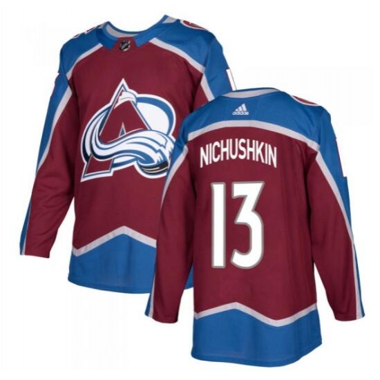 Men Colorado Avalanche #13 Valerie Nichushkin Red Stitched adidas NHL Jersey->colorado avalanche->NHL Jersey