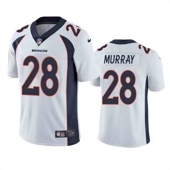 Men Denver Broncos #28 Latavius Murray White Vapor Untouchable Stitched Jersey->denver broncos->NFL Jersey