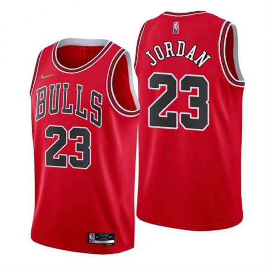 Men Chicago Bulls #23 Michael Jordan Red 75th Anniversary Stitched Basketball Jersey->chicago bulls->NBA Jersey