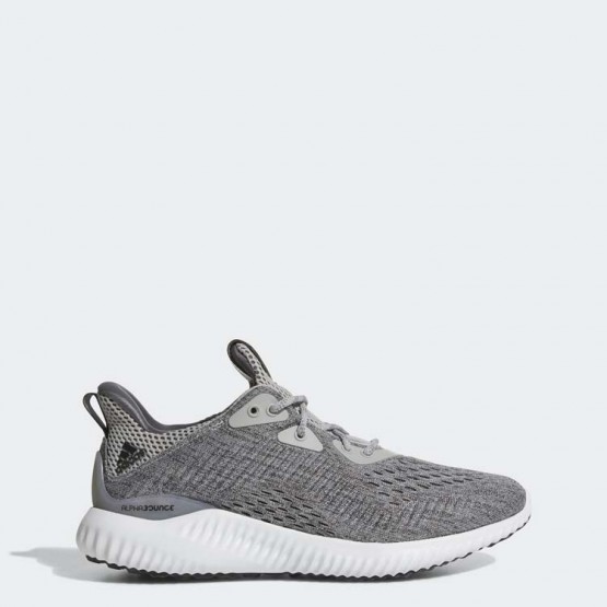 Womens Grey/White Adidas Alphabounce Em Running Shoes 100QEYML->Adidas Women->Sneakers