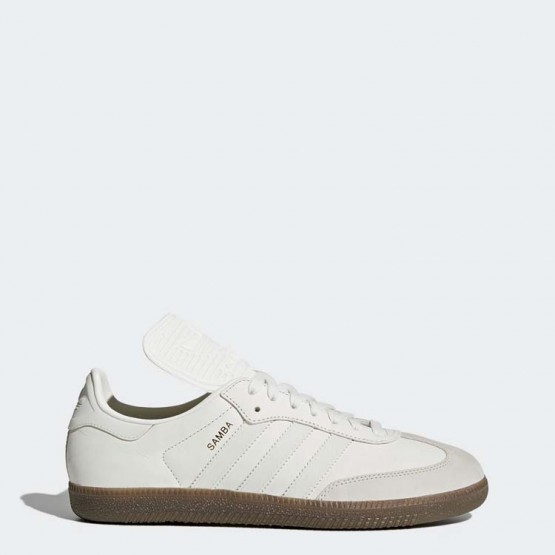 Mens Vintage White/Reflective/Pearl Grey Adidas Originals Samba Classic Og Shoes 124LGQAR->Adidas Men->Sneakers