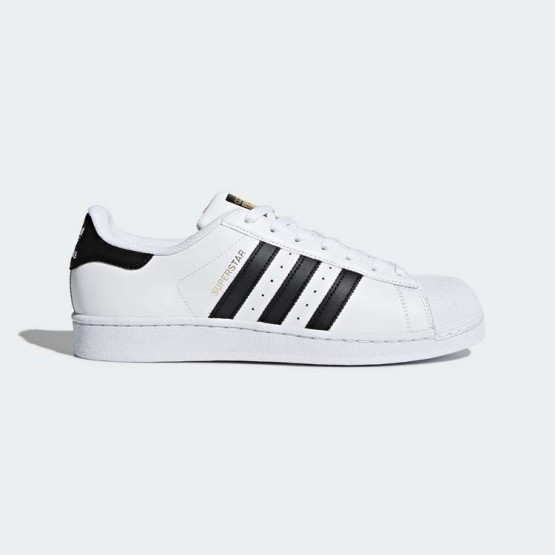 Mens White/Core Black Adidas Originals Superstar Shoes 136HGXPS->Adidas Men->Sneakers
