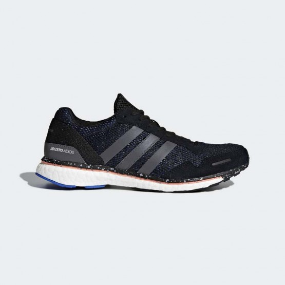Womens Core Black/Chalk Coral Adidas Adizero Adios 3 Running Shoes 145NIRKV->Adidas Women->Sneakers