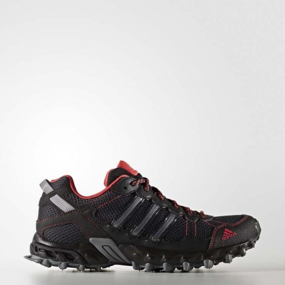 Womens Grey/Black Adidas Rockadia Trail Running Shoes 163LYUGW->Adidas Women->Sneakers