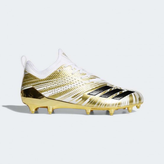 Mens Gold Metallic/White Adidas Adizero 5-star 7.0 Cleats Football Cleats 184TLKIJ->Adidas Men->Sneakers