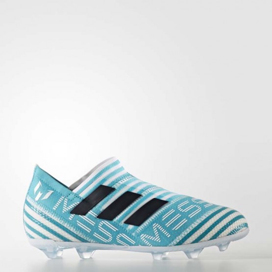 Kids White/Legend Ink/Energy Blue Adidas Nemeziz 17+ 360 Agility Firm Ground Cleats Soccer Cleats 188VPHKY->Adidas Kids->Sneakers