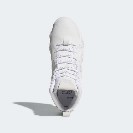Mens White Adidas Originals Crazy 8 Adv Shoes 193SWGXV->->Sneakers