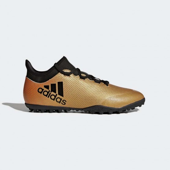 Mens Tactile Gold Metallic/Black/Infrared Adidas X Tango 17.3 Turf Soccer Cleats 227PCFZW->->Sneakers