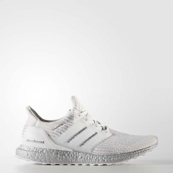Mens Crystal White/Bliss Adidas Ultraboost Running Shoes 247PFDIT->Adidas Men->Sneakers