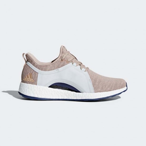 Womens Ash Pearl/Blue Tint Adidas Pureboost X Running Shoes 249KNOGR->Adidas Women->Sneakers
