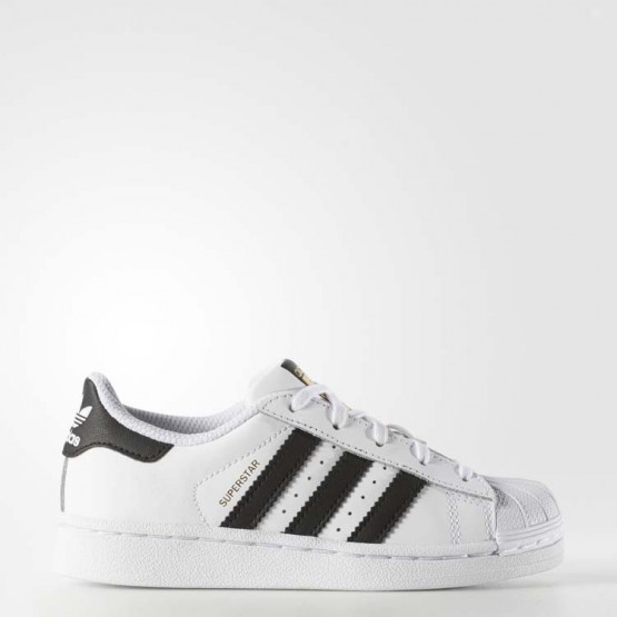 Kids White Ftw/Black/White Adidas Originals Superstar Shoes 251DLWAC->Adidas Kids->Sneakers