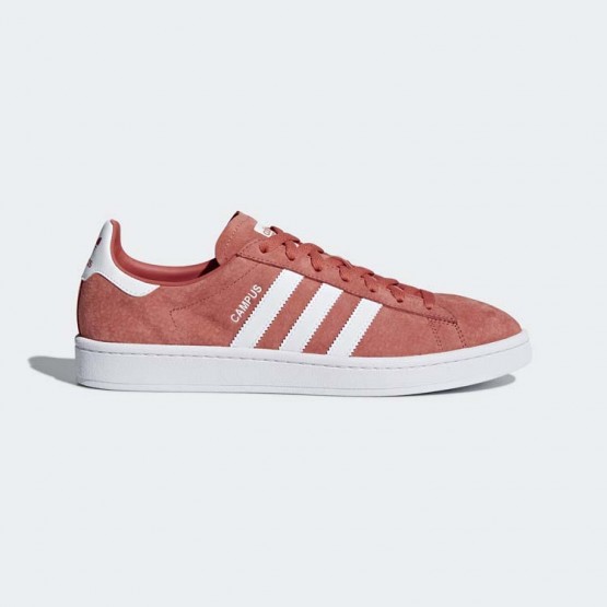 Mens Trace Scarlet/White Adidas Originals Campus Shoes 260RDPZE->->Sneakers