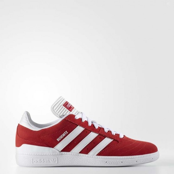 Mens Scarlet/White Ftw Adidas Originals Busenitz Pro Shoes 269TOXKM->->Sneakers